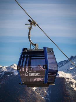 Eine Kabine der Seilbahn