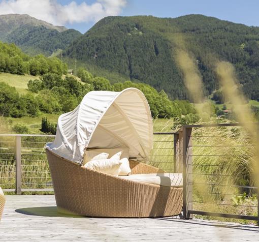 Loungers on the Rooftop Terrace