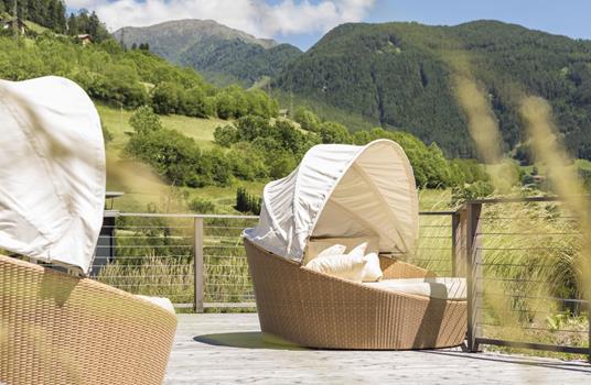 Loungers on the Rooftop Terrace